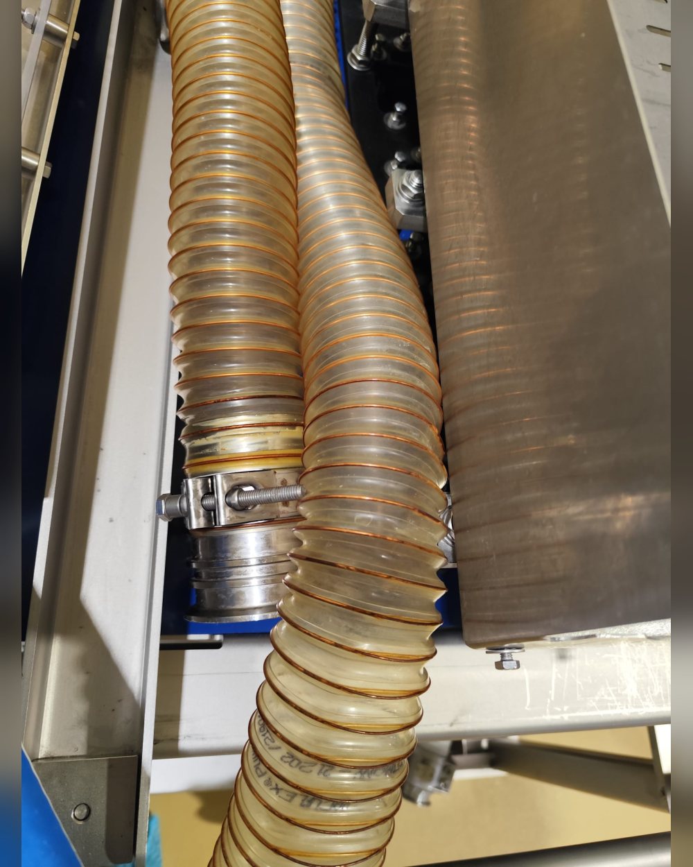Mangueiras PU em espiral cobreado
