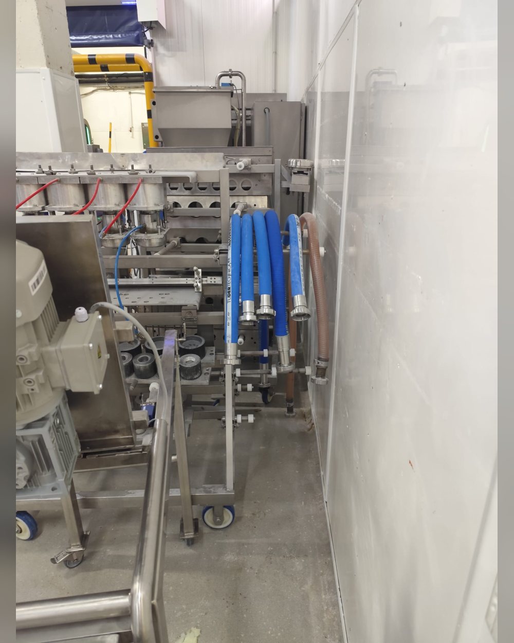Mangueiras numa linha de produção